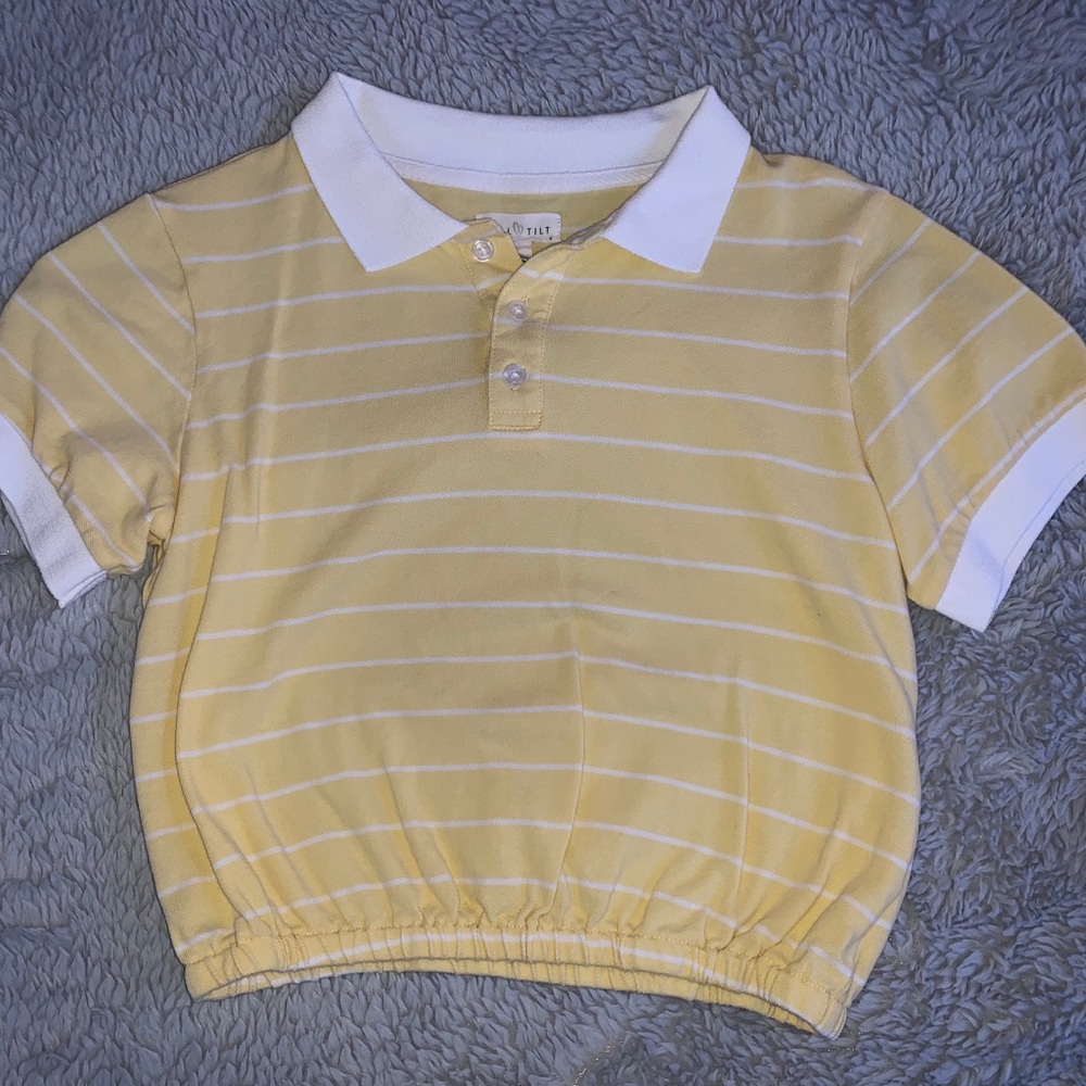 cropped collared shirt